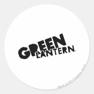 Green Lantern Logo - Pixel Runder Aufkleber
