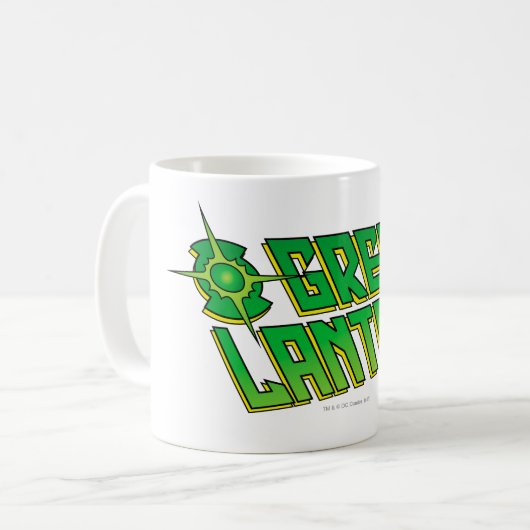 Green Lantern Logo - Slanted Kaffeetasse (Vorderseite Links)