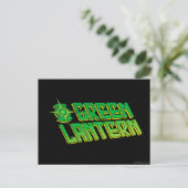 Green Lantern Logo - Slanted Postkarte (Stehend Vorderseite)