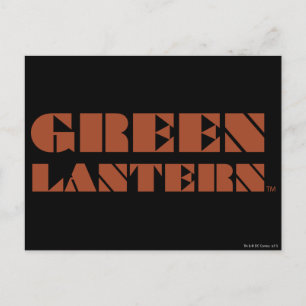 Green Lantern Logo - Tan Postkarte