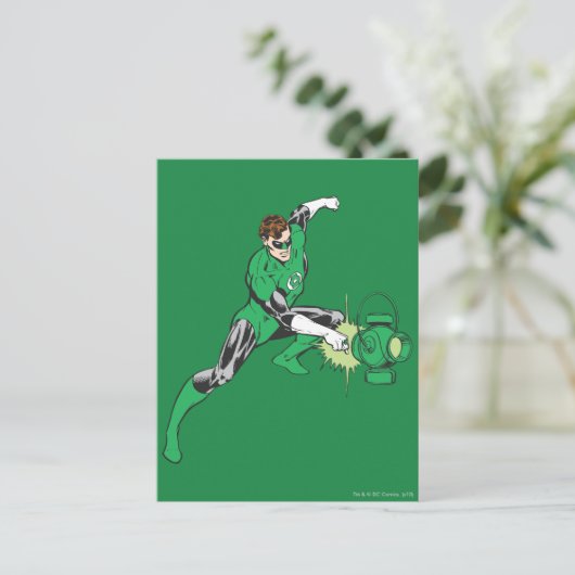 Green Lantern Power Postkarte (Stehend Vorderseite)