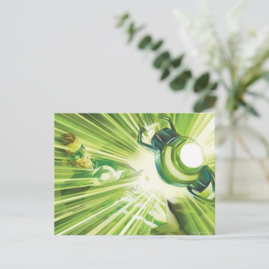 Green Lantern Power Postkarte (Stehend Vorderseite)
