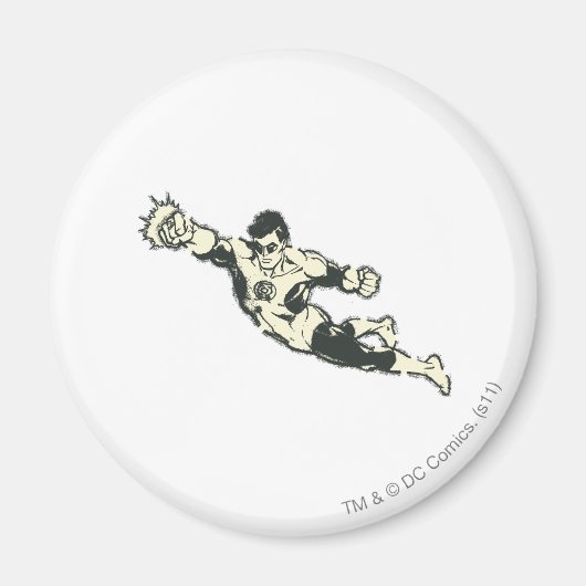 Green Lantern Punches Grunge Magnet (Vorne)