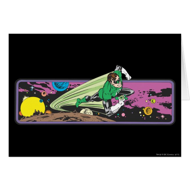 Green Lantern Races Thru Space (Vorderseite (Horizontal))