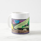 Green Lantern Races Thru Space Kaffeetasse (Vorderseite Links)