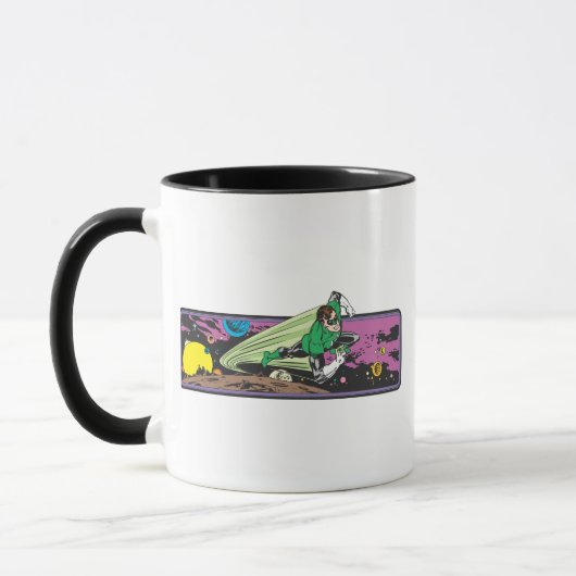 Green Lantern Races Thru Space Tasse (Links)