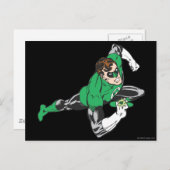Green Lantern Runs Postkarte (Vorne/Hinten)