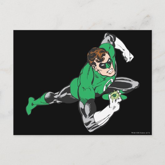 Green Lantern Runs Postkarte (Vorderseite)