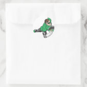 Green Lantern Runs Runder Aufkleber (Tasche)