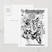 Green Lantern - Secret Files and Origins Cover, Bl Postkarte (Vorne/Hinten)