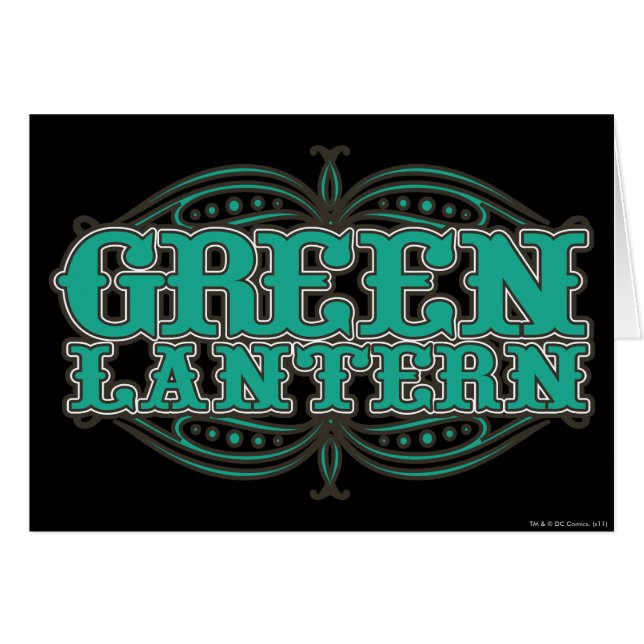 Green Lantern Showtime Letters (Vorderseite (Horizontal))