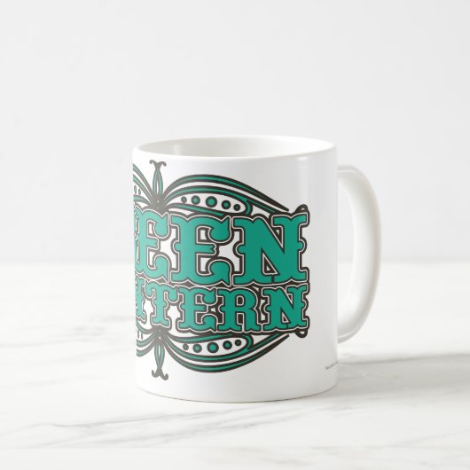 Green Lantern Showtime Letters Kaffeetasse (VorderseiteRechts)