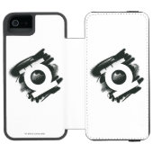 Green Lantern Spray Symbol Incipio iPhone Geldbeutel-Hülle (Folio Geöffnet)