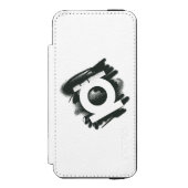 Green Lantern Spray Symbol Incipio iPhone Geldbeutel-Hülle (Folio Vorderseite)