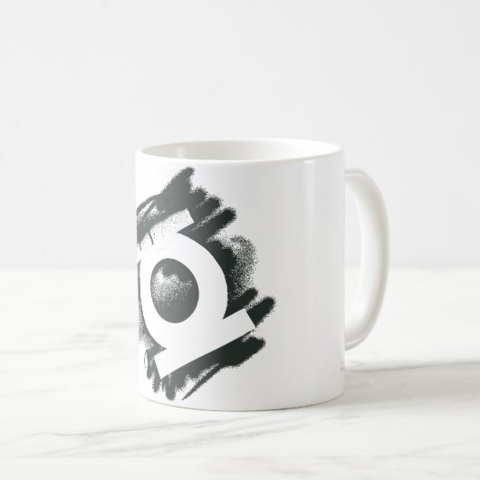 Green Lantern Spray Symbol Kaffeetasse (VorderseiteRechts)