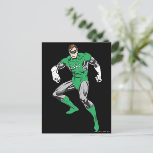 Green Lantern Squats Postkarte (Stehend Vorderseite)