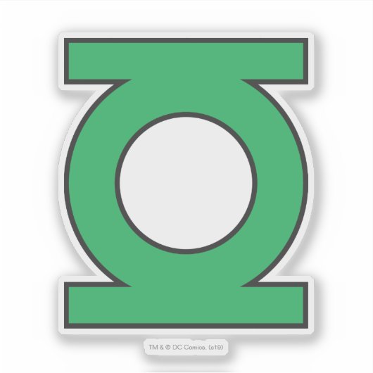 Green Lantern Symbol Aufkleber (Vorderseite)