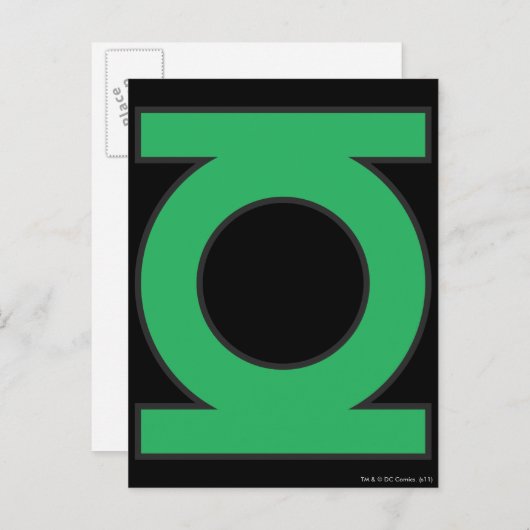 Green Lantern Symbol Postkarte (Vorne/Hinten)