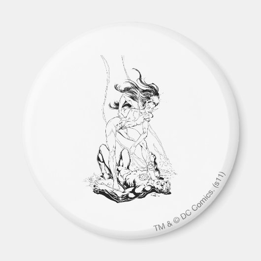 Green Lantern und Star Sapphire Magnet (Vorne)