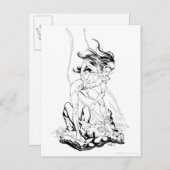 Green Lantern und Star Sapphire Postkarte (Vorne/Hinten)