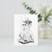 Green Lantern und Star Sapphire Postkarte (Stehend Vorderseite)