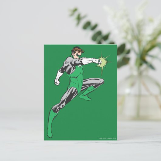 Green Lantern Zeigering Postkarte (Stehend Vorderseite)