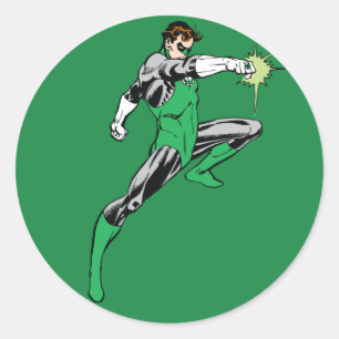Green Lantern Zeigering Runder Aufkleber