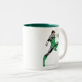 Green Lantern Zeigering Zweifarbige Tasse (VorderseiteRechts)