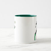 Green Lantern Zeigering Zweifarbige Tasse (Mittel)
