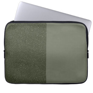 Green-Laptop-Sieb mit zwei Tonen-Moos - individuel Laptopschutzhülle
