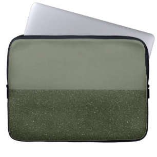 Green-Laptop-Sieb mit zwei Tonen-Moos - individuel Laptopschutzhülle