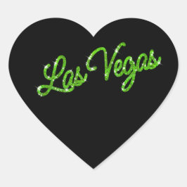 Green Las Vegas Glitzern Sticker
