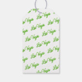 Green Las Vegas Glitzern Wedding Willkommen Geschenkanhänger (Rückseite)