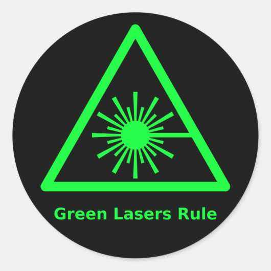 Green Laser Sticker (Vorderseite)