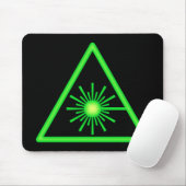 Green Laser Symbol Mousepad (Mit Mouse)
