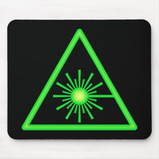 Green Laser Symbol Mousepad (Vorne)