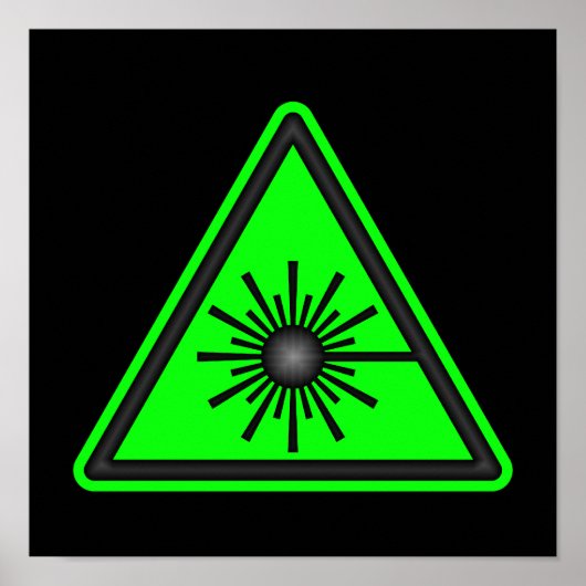 Green Laser Symbol Poster (Vorne)