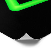 Green Laser Symbol Poster (Ecke)