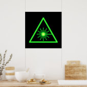Green Laser Symbol Poster (Küche)