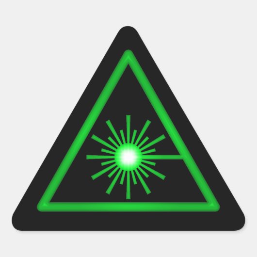 Green Laser Symbol Sticker (Vorderseite)