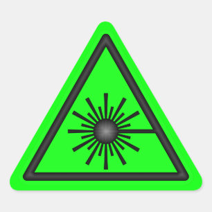Green Laser Warn Sticker