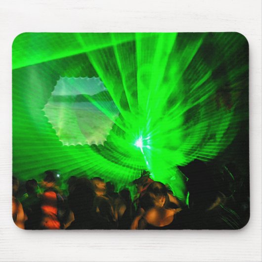 Green Lasers Night Mousepad (Vorne)