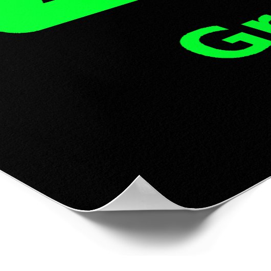 Green Lasers Rule Poster (Ecke)