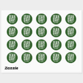 Green Lässig Jean Day Stickers (Blatt)