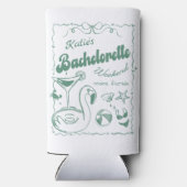 Green Last Toast Beach Junggeselinnen-Abschied Selters Dosenkühler (Rückseite)