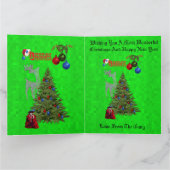 Green Lawn Bowls Jumbo Christmas Card Karte (Innenseite)