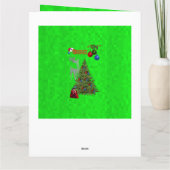 Green Lawn Bowls Jumbo Christmas Card Karte (Rückseite)