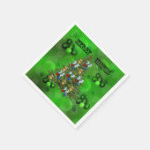 Green Lawn Bowls Weihnachtsdesign, Serviette (Ecke)