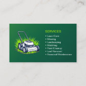 Green Lawn Service Professional Visitenkarte (Rückseite)