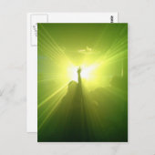 Green Lazerz Postkarte (Vorne/Hinten)